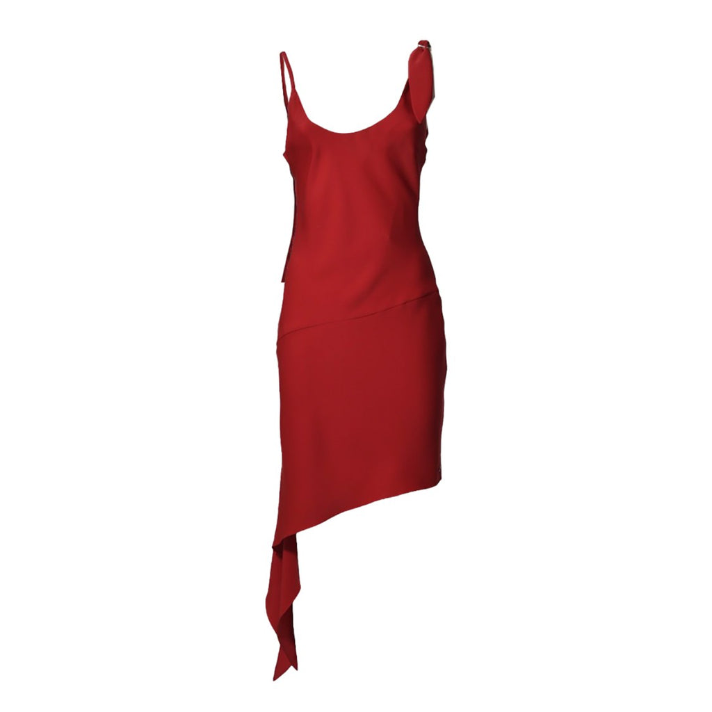 オールインワン・サロペット Courreges Red Crepe Scarf Dress Courrèges Red Crepe Scarf Dress | ShopSimon
