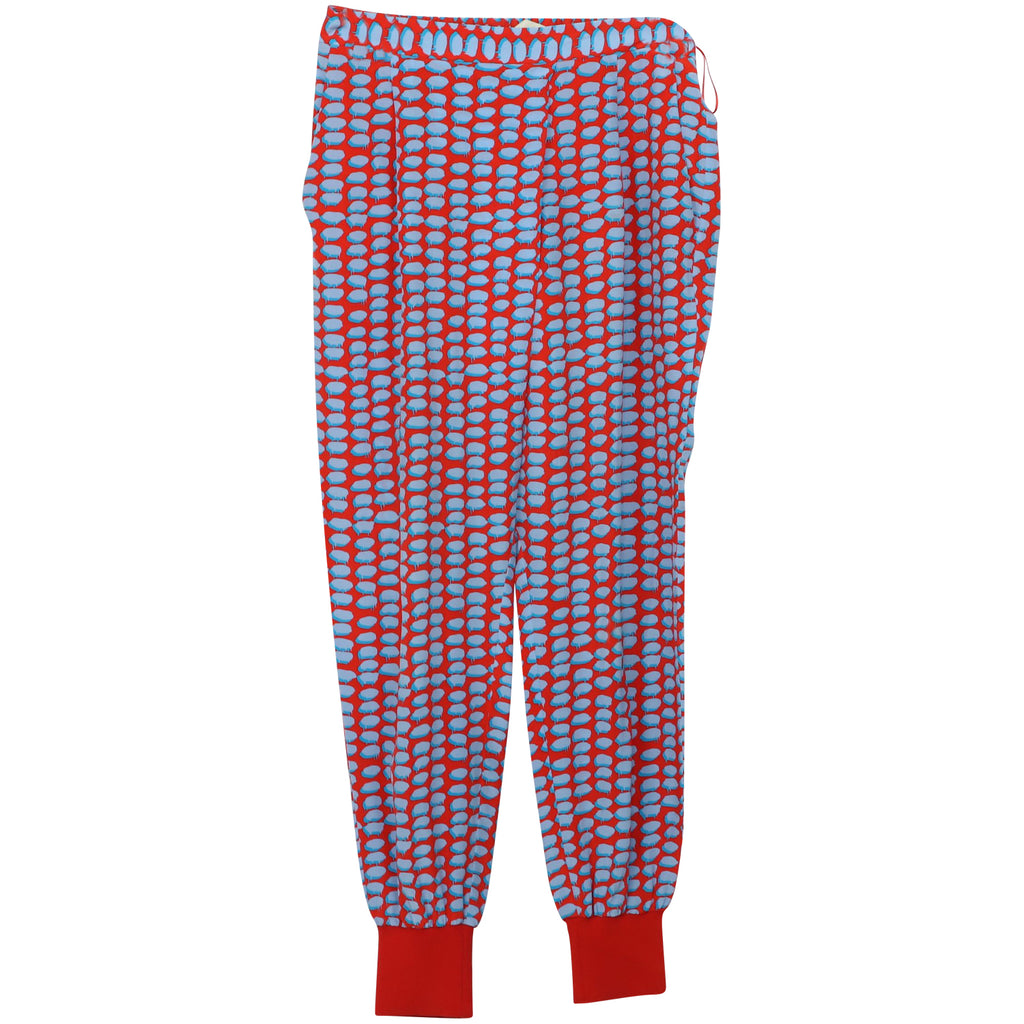 パンツ STELLA MCCARTNEY Woman Pants Red 6400643BU382 6645 STELLA MCCARTNEY Wool-crepe wide-leg pants | NET-A-PORTER