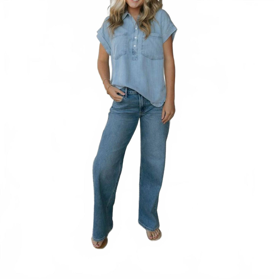 パンツ high waist straight denim pants JBD. High Rise Full Length Straight Jeans In Denim | ShopSimon