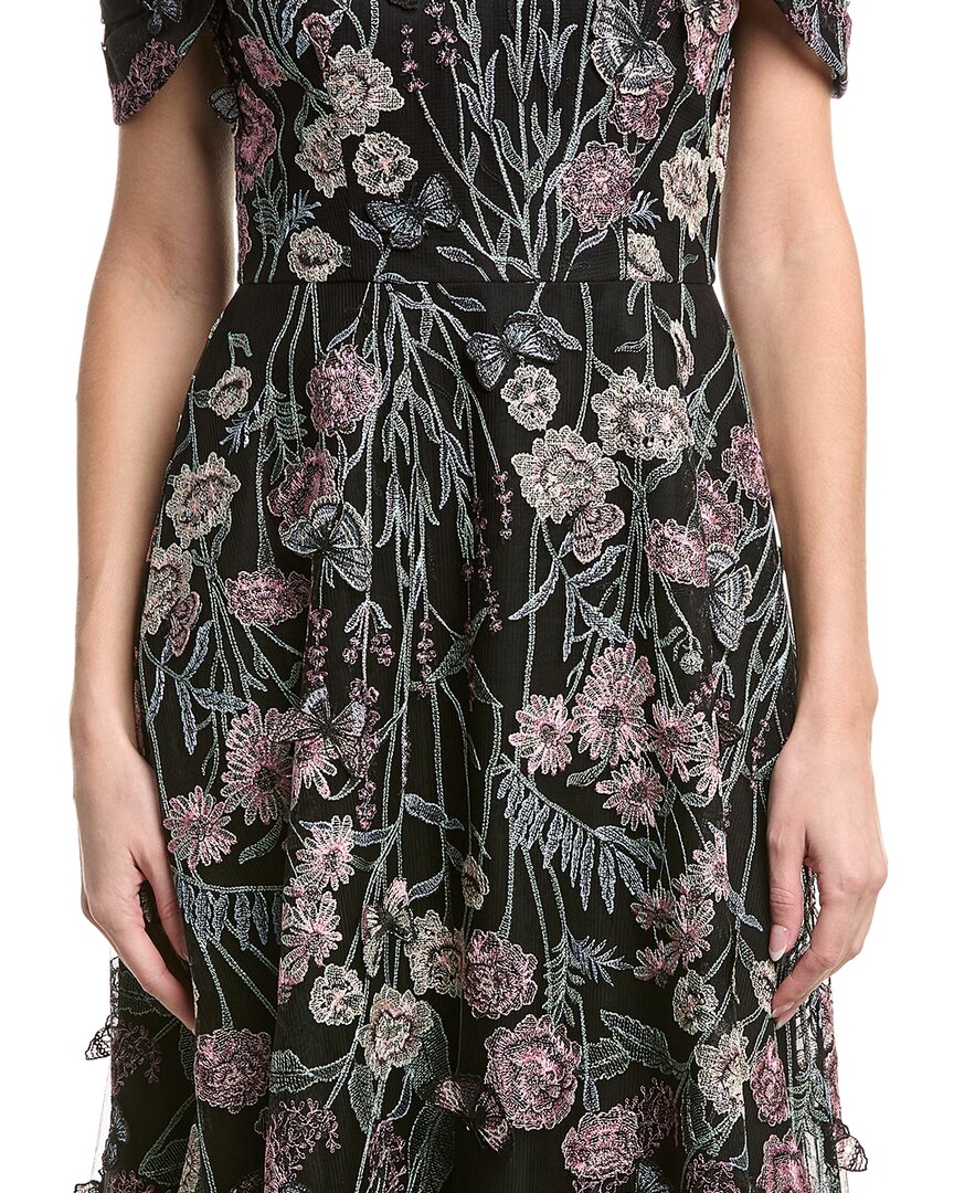 Teri Jon by Rickie Freeman Floral Embroidered Tulle Gown | ShopSimon Teri Jon by Rickie Freeman Floral Embroidered Tulle Gown | ShopSimon