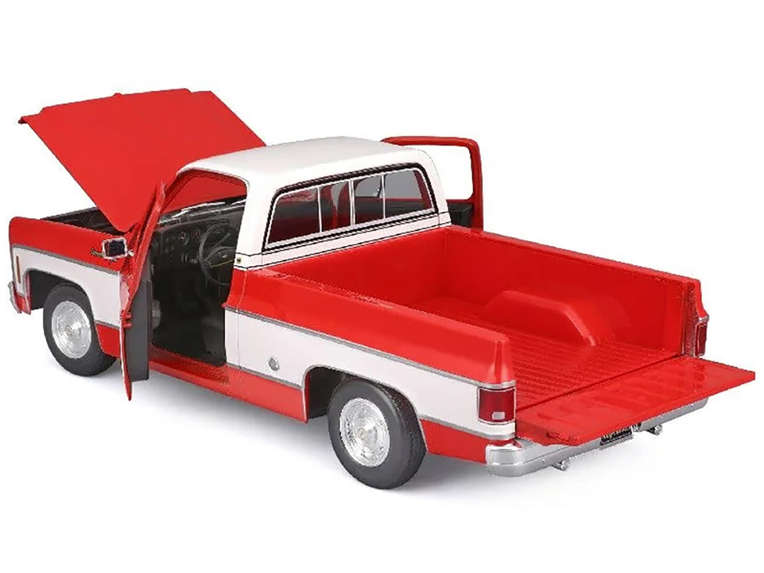 Maisto 1974 Chevrolet C10 Cheyenne Super Pickup Truck Red And