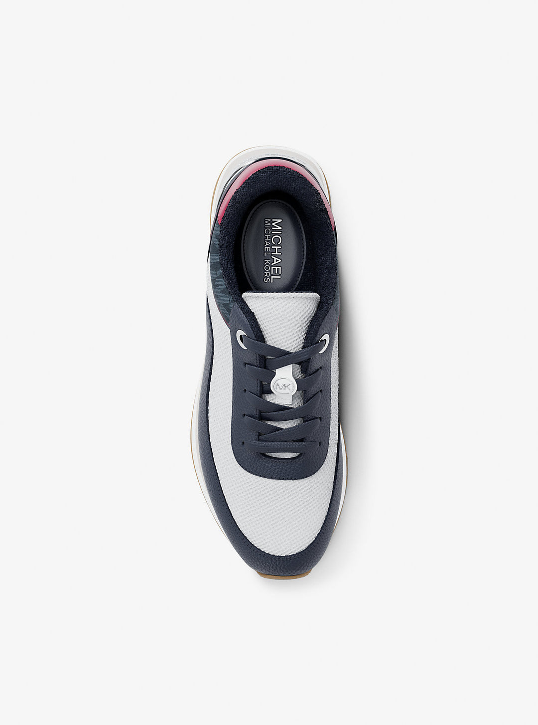 Michael Kors Outlet Hattie Mixed-Media Trainer | ShopSimon