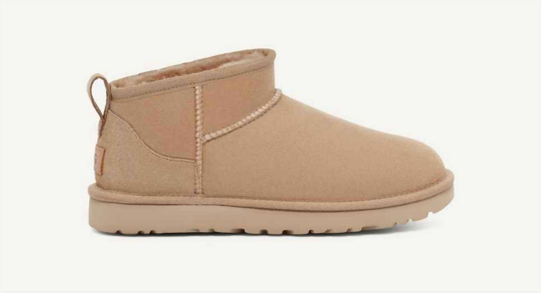 UGG Unisex Classic Ultra Mini Boots In Sand | ShopSimon
