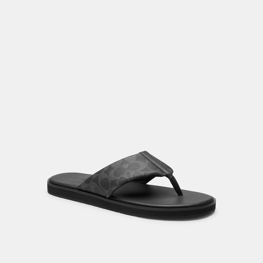 Coach Outlet Flip Flop In Signature Canvas | ShopSimon