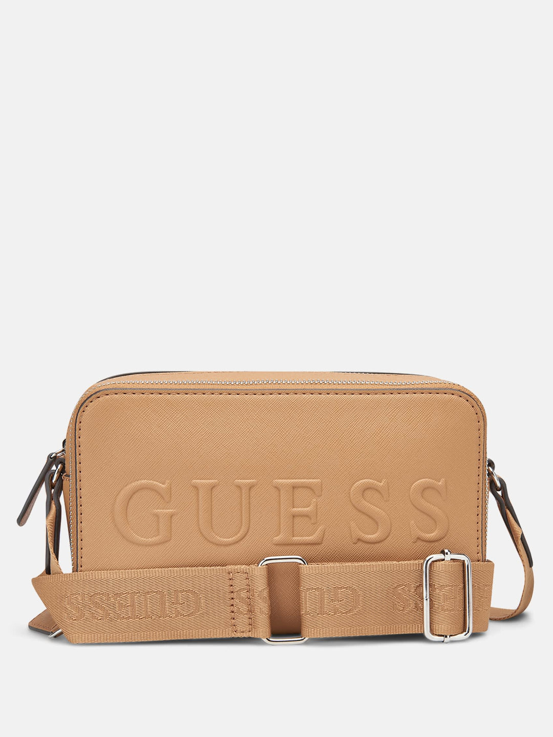 Guess Factory Haddington Mini Double-Zip Crossbody | ShopSimon