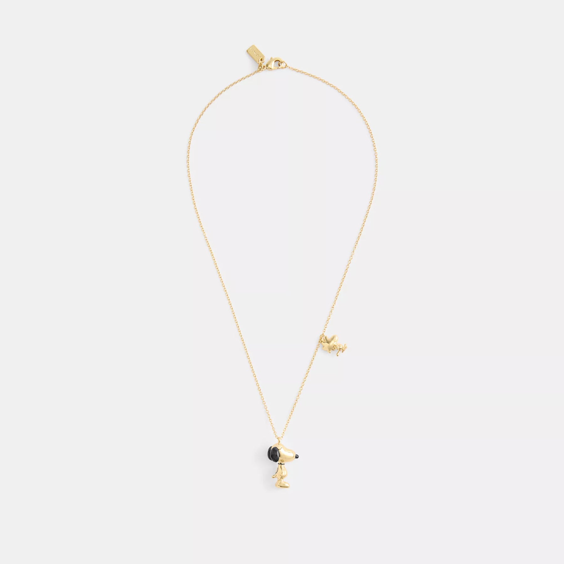 Coach Outlet Coach X Peanuts Snoopy And Woodstock Pendant Necklace