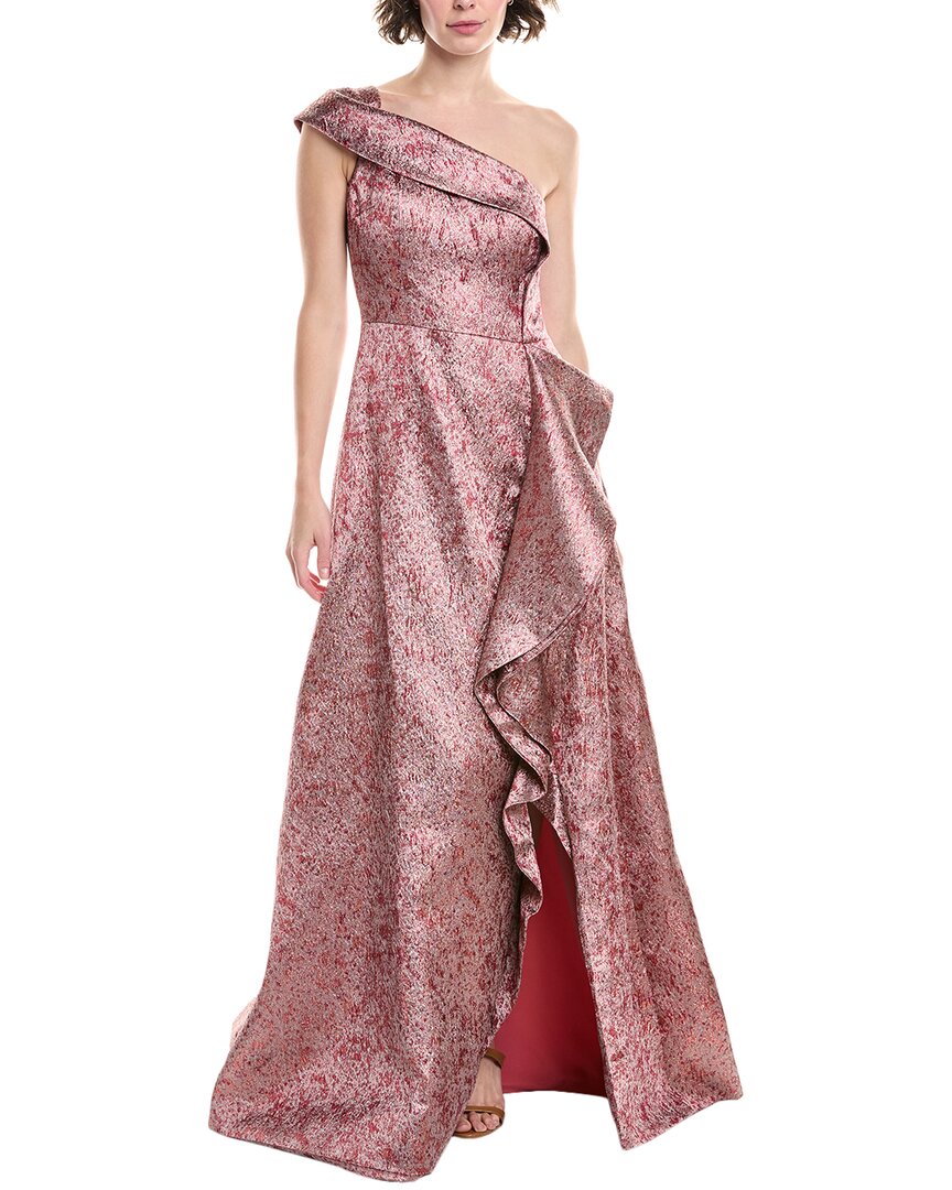 Teri Jon by Rickie Freeman Metallic Jacquard Gown | ShopSimon Teri Jon by Rickie Freeman Metallic Jacquard Gown | ShopSimon