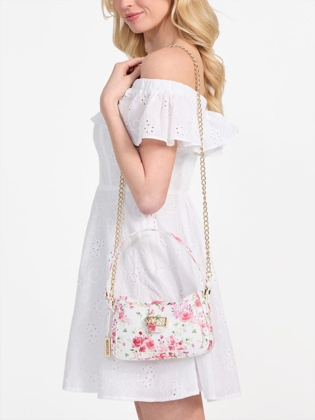 Guess Factory Sabrina Mini Shoulder Bag | ShopSimon