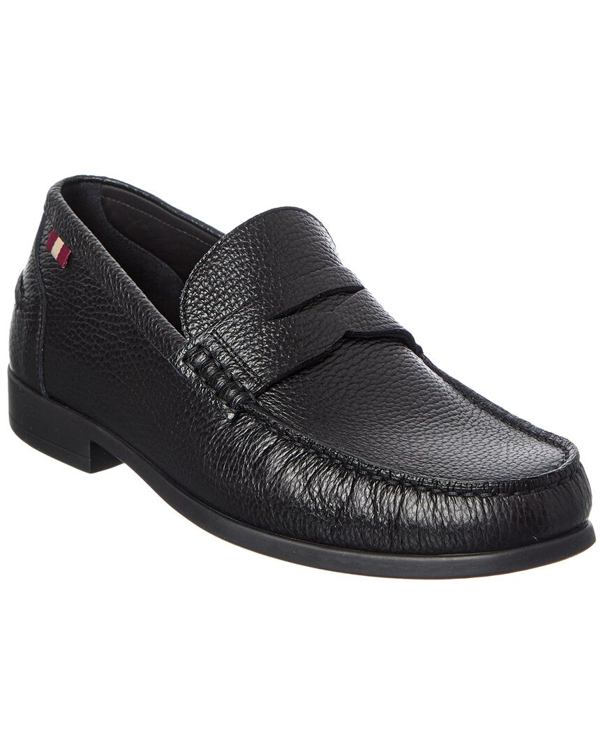 Bally Dark Brown Branded-Buckle Greyson Loafers Size 9 Bally Dark Brown Branded-Buckle Greyson Loafers Size 9  main image 4
