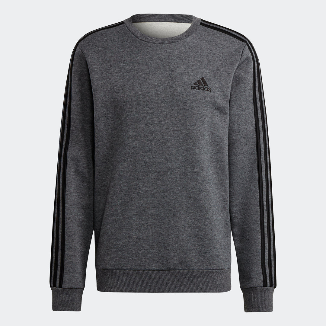 adidas Men s Essentials Fleece 3 stripes Sweatshirt ShopSimon