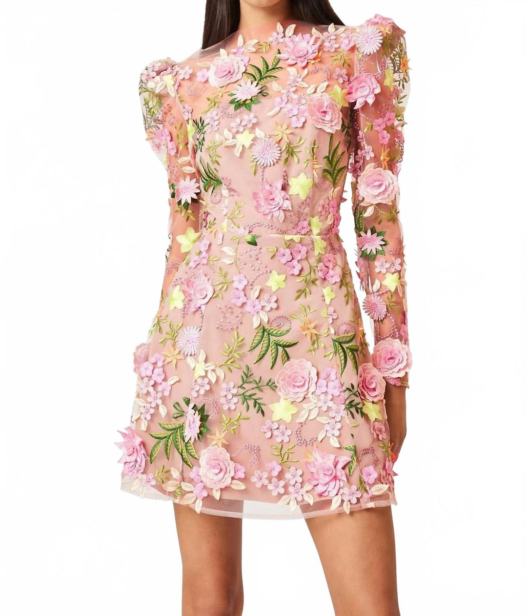 ELLIATT Aella A-Line Mini Dress In Pink