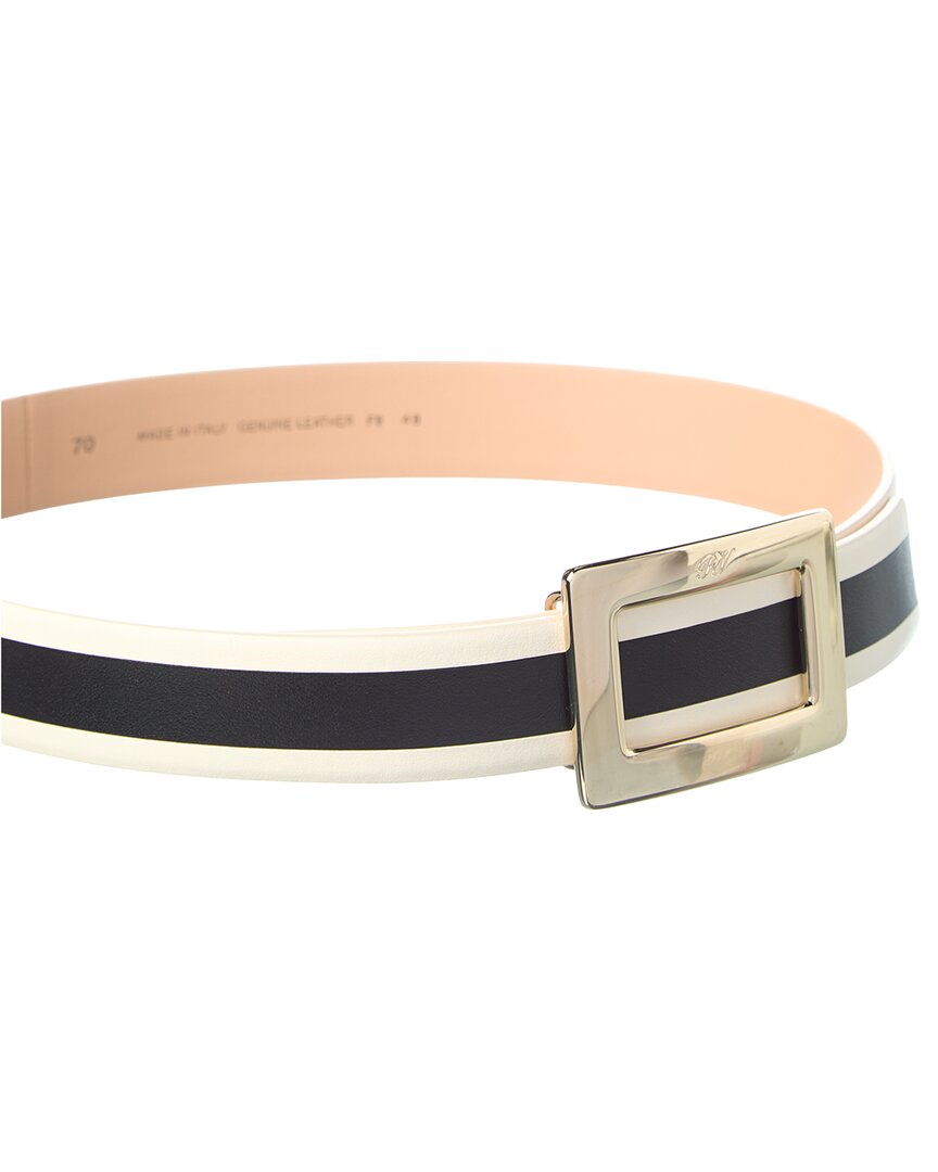 Roger Vivier Buckle Leather Belt | ShopSimon display picture 3