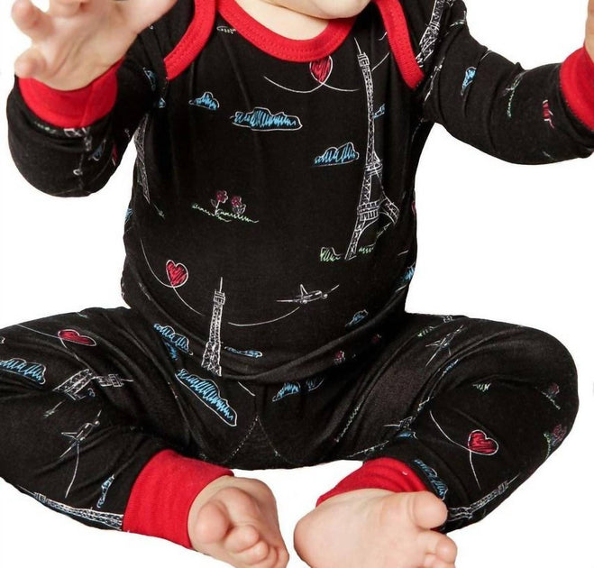 BedHead PJs Kid's Sketched Eiffel Stretch 