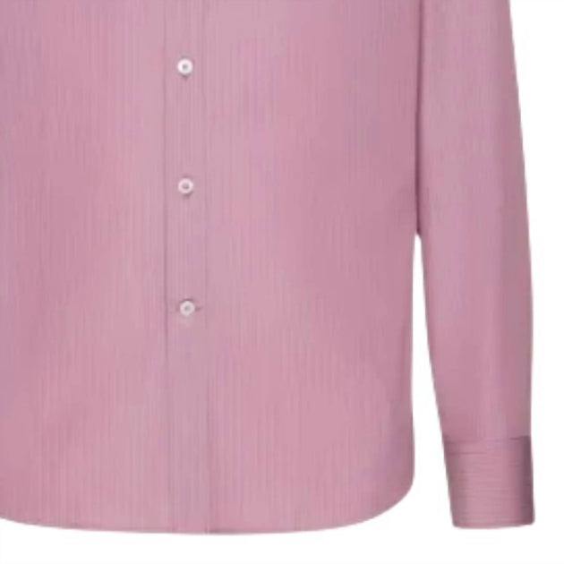 Salvatore Ferragamo Men's Button Up Shirt In Pink | ShopSimon