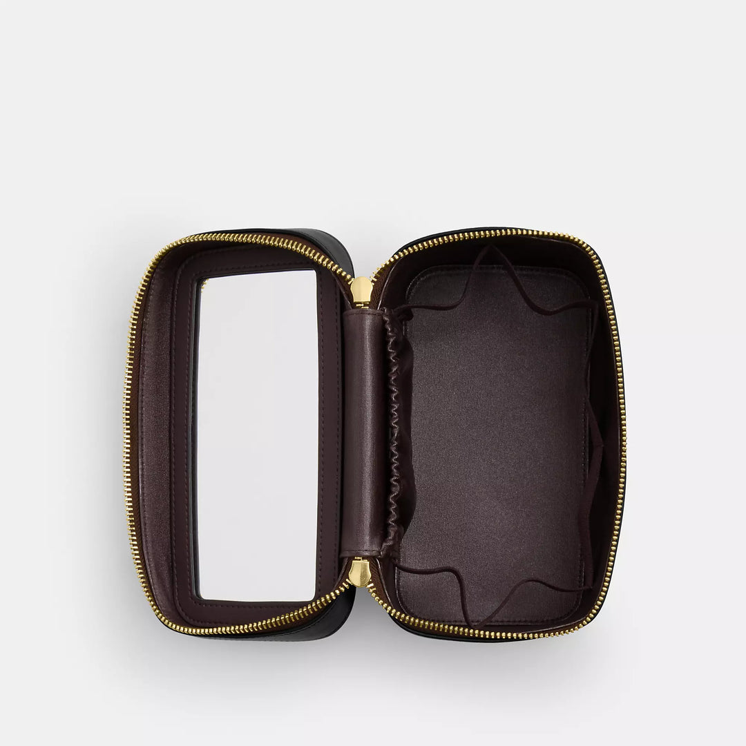 コーチ COACH F53385 ポーチ Sig Pvc Cosm Cse 1… COACH F53385 - COSMETIC CASE 17 IN SIGNATURE CANVAS - BROWN