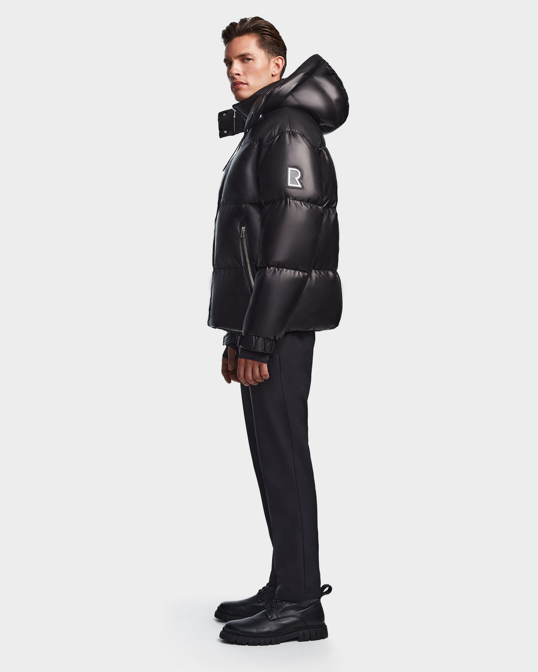RUDSAK VINCENT X MEN'S LEATHER DOWN PUFFER | ShopSimon