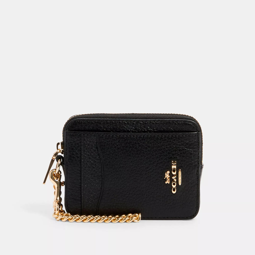 Coach Outlet Zip Card Case Black