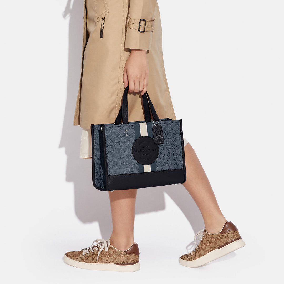 Coach Outlet Dempsey Carryall In Signature Jacquard With Stripe And Coach Patch