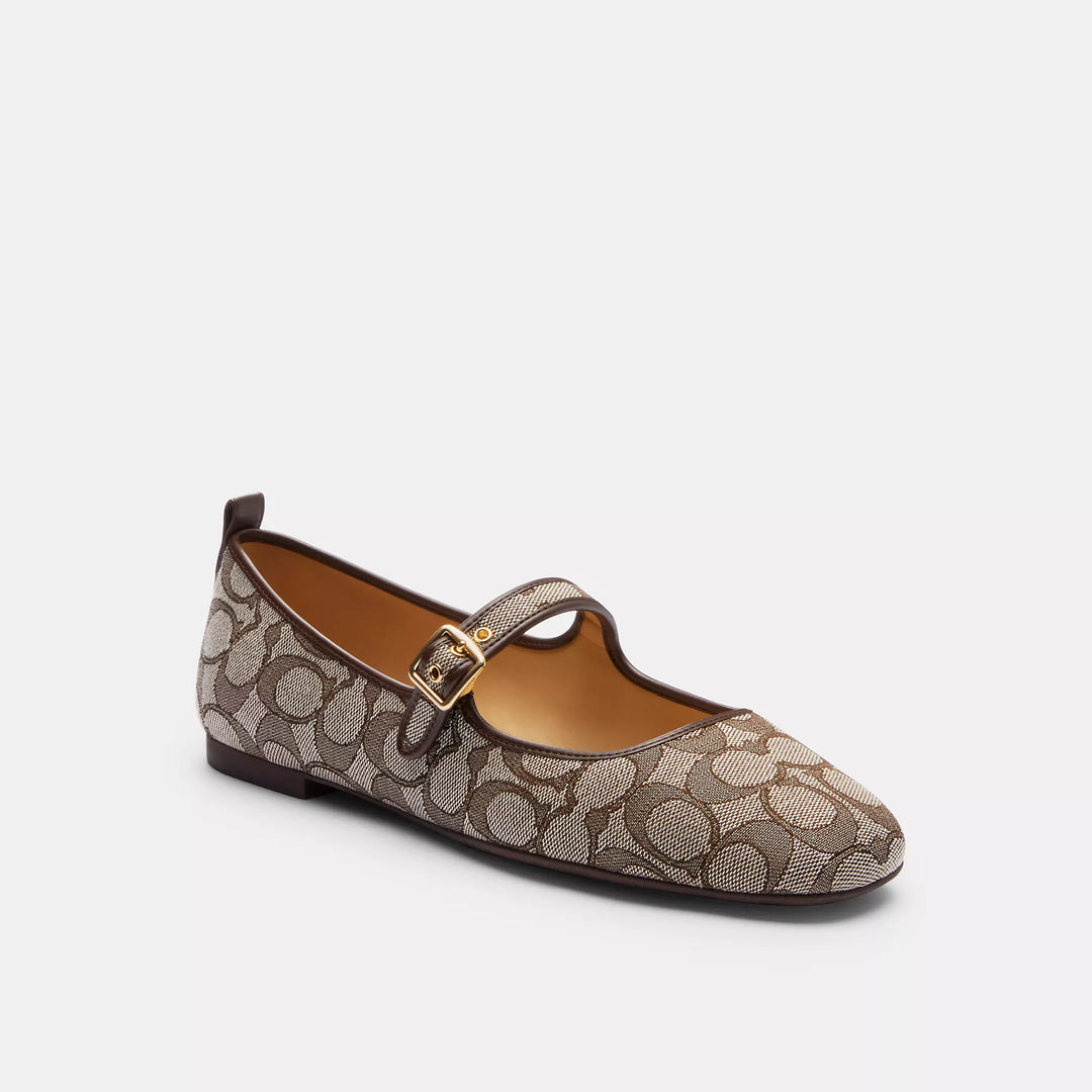 Coach Outlet C Rivet Mary Jane In Signature Jacquard | ShopSimon Coach Outlet C Rivet Mary Jane In Signature Jacquard | ShopSimon
