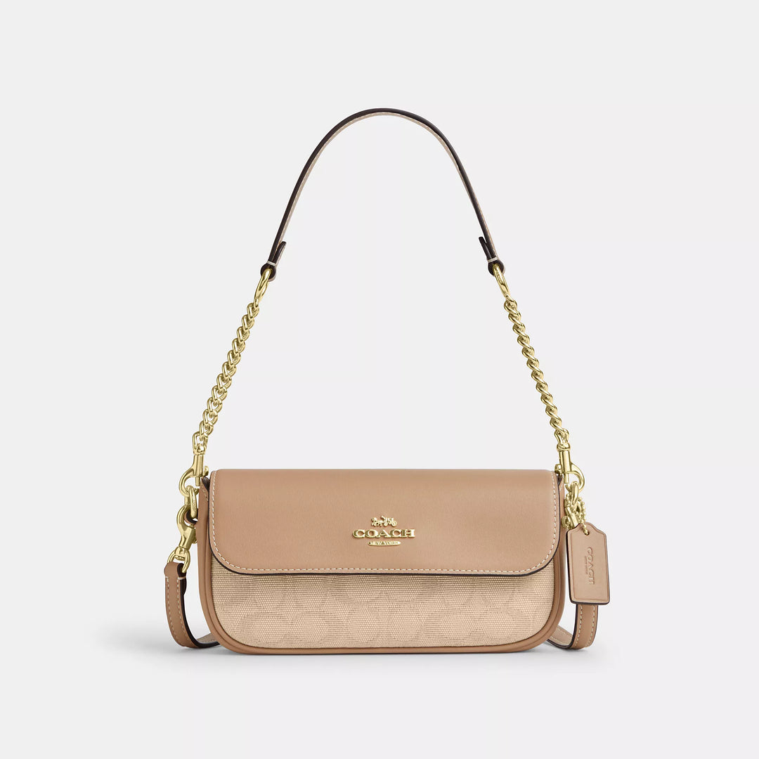 Coach Outlet Hailey Flap Bag With Signature Canvas | ShopSimon