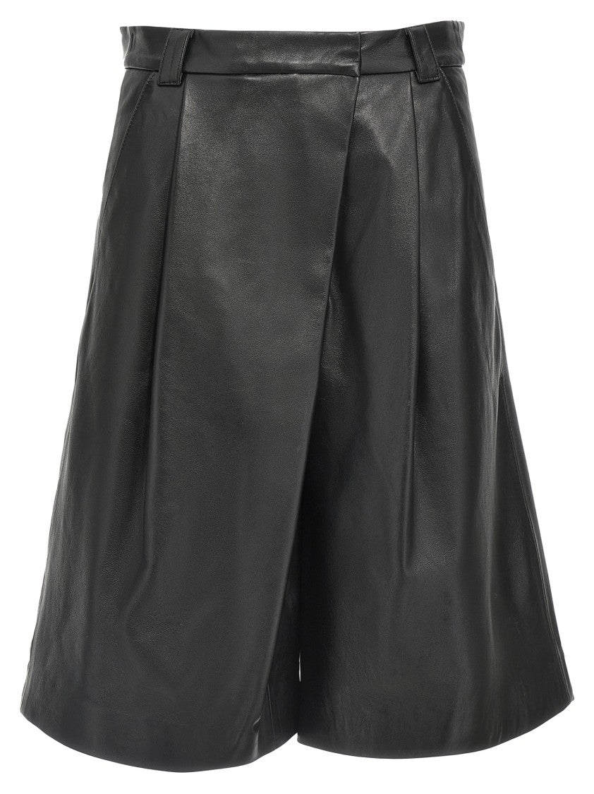 ショートパンツ Marella Leather Bermuda Capsule Shorts Marella Leather Bermuda Capsule Shorts | ShopSimon