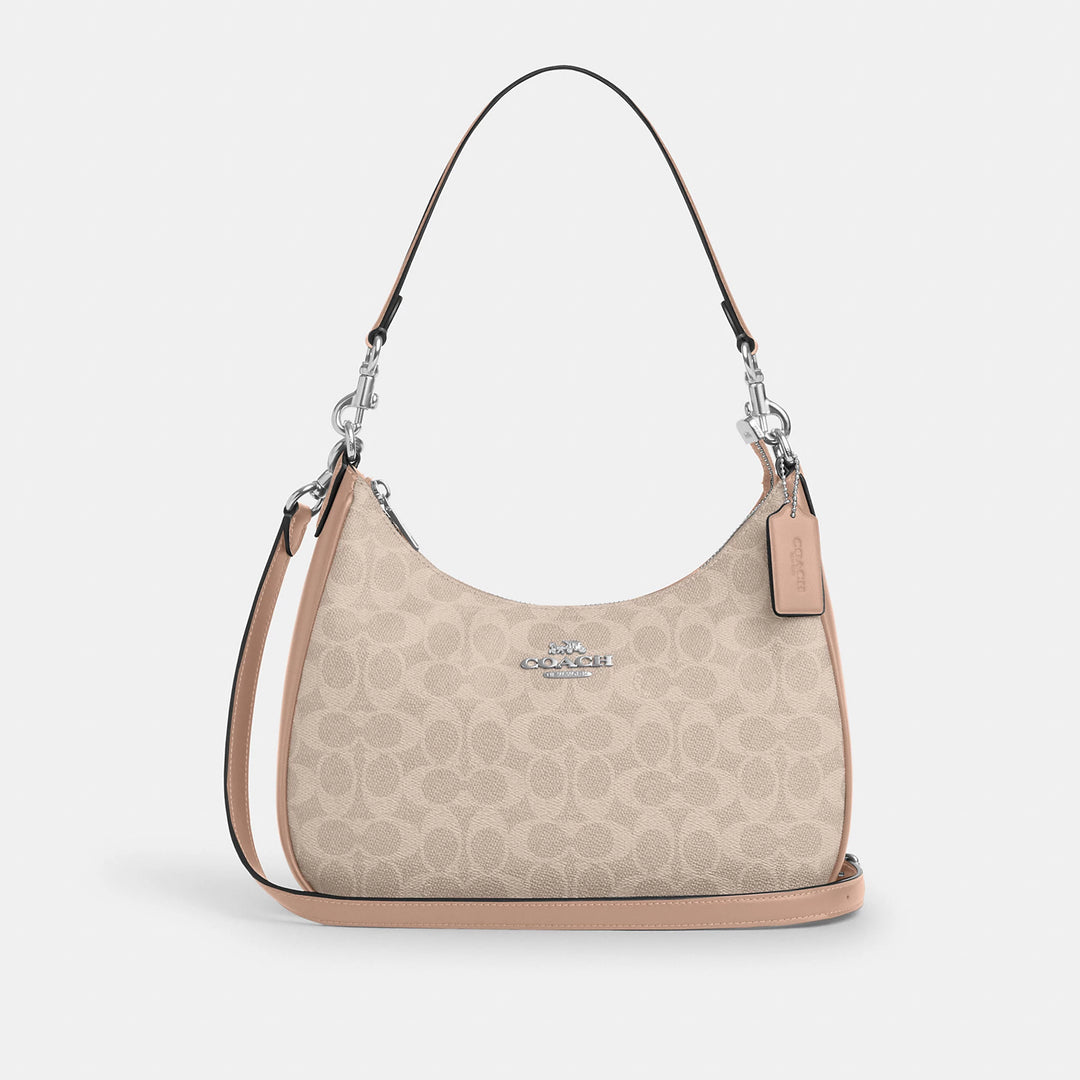 Coach Outlet Teri Hobo Bag In Signature Canvas | ShopSimon