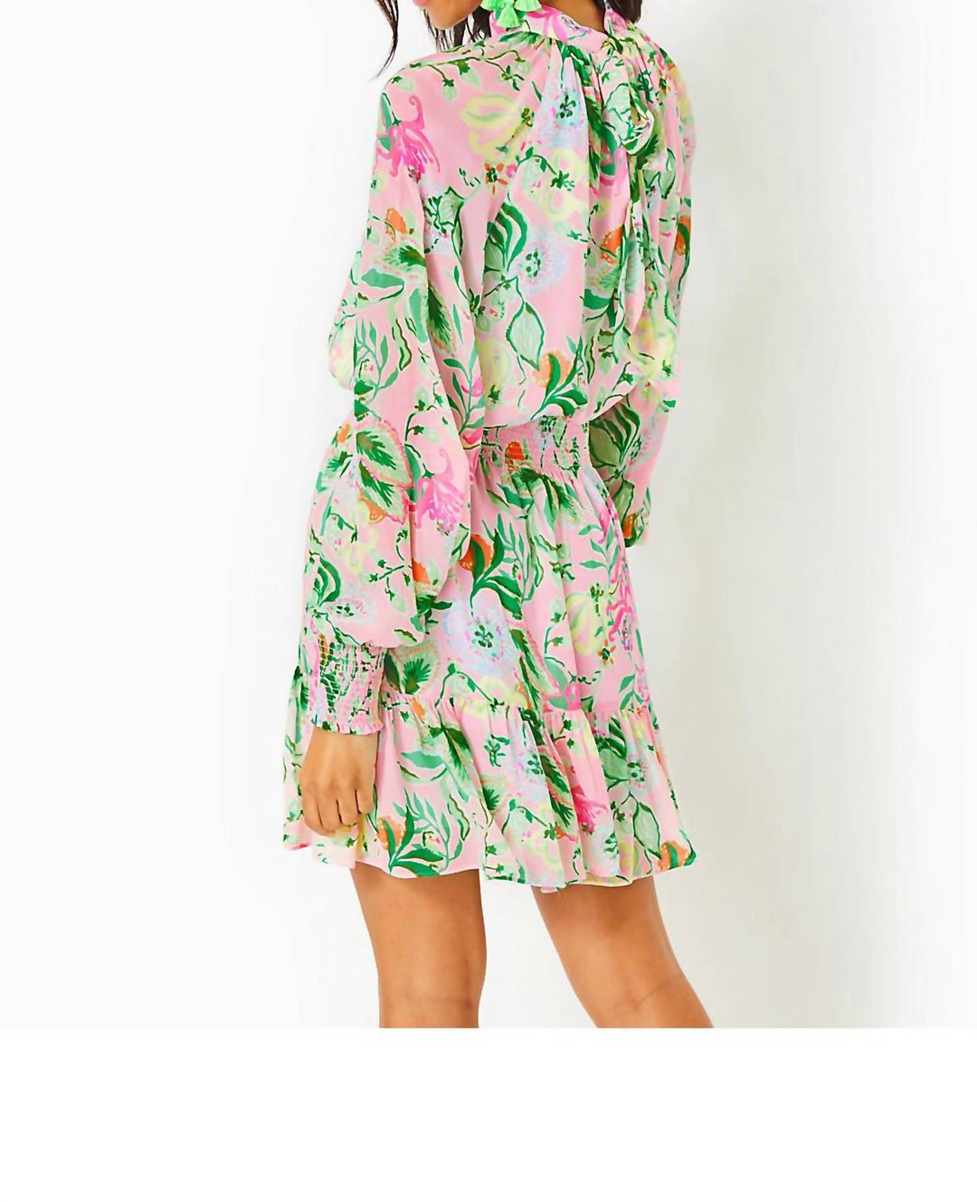 Lilly Pulitzer Ellielynn Long Sleeve Dress In Multi Via Amore Spritzer
