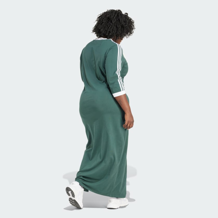 adidas Women's Adicolor Classics 3-stripes V-neck Maxi Dress (plus Size)
