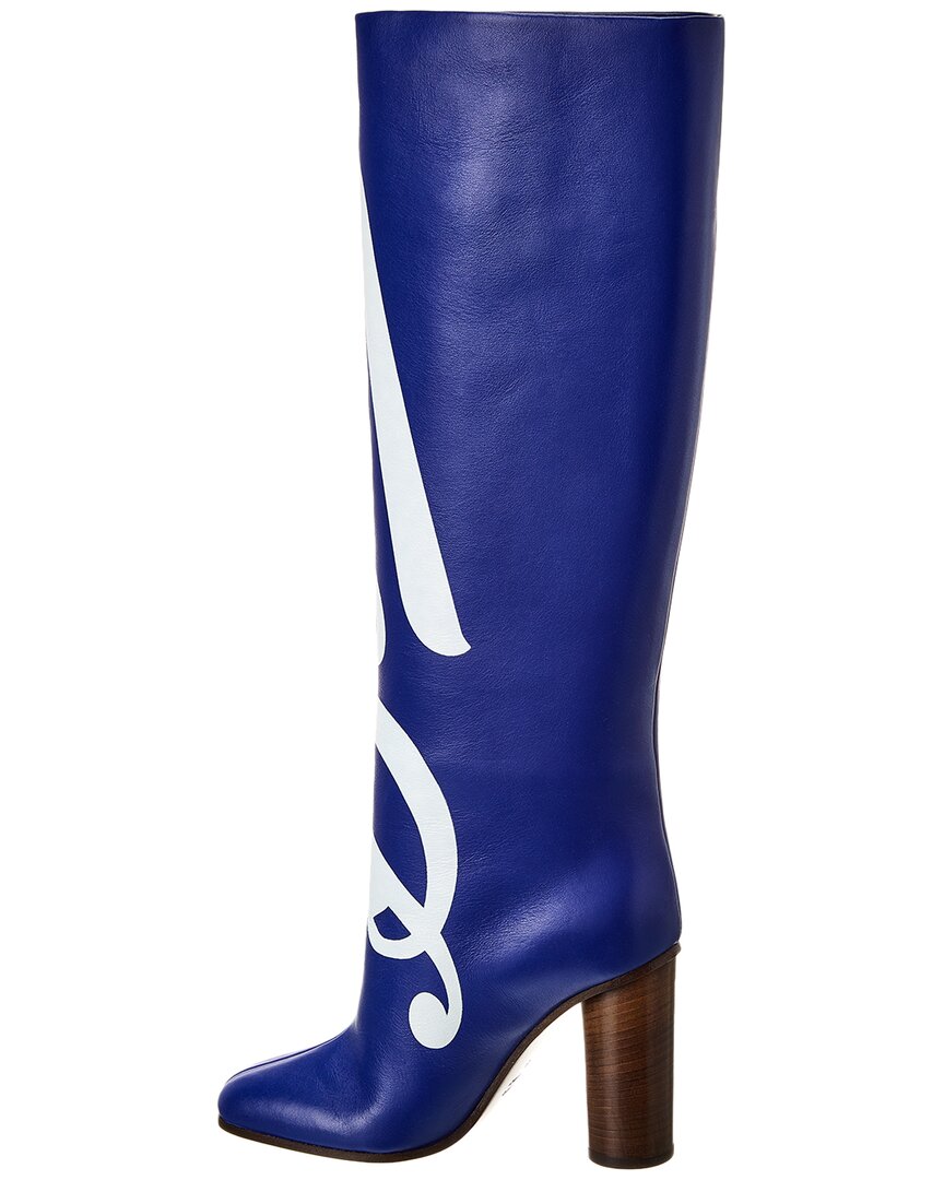 【ギフト】 Anya ShopSimon | Boot Knee-high Leather Boots Hindmarch 靴