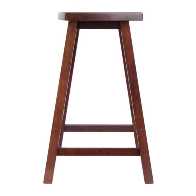Hivvago Fan Shape Counter Stool Walnut | ShopSimon