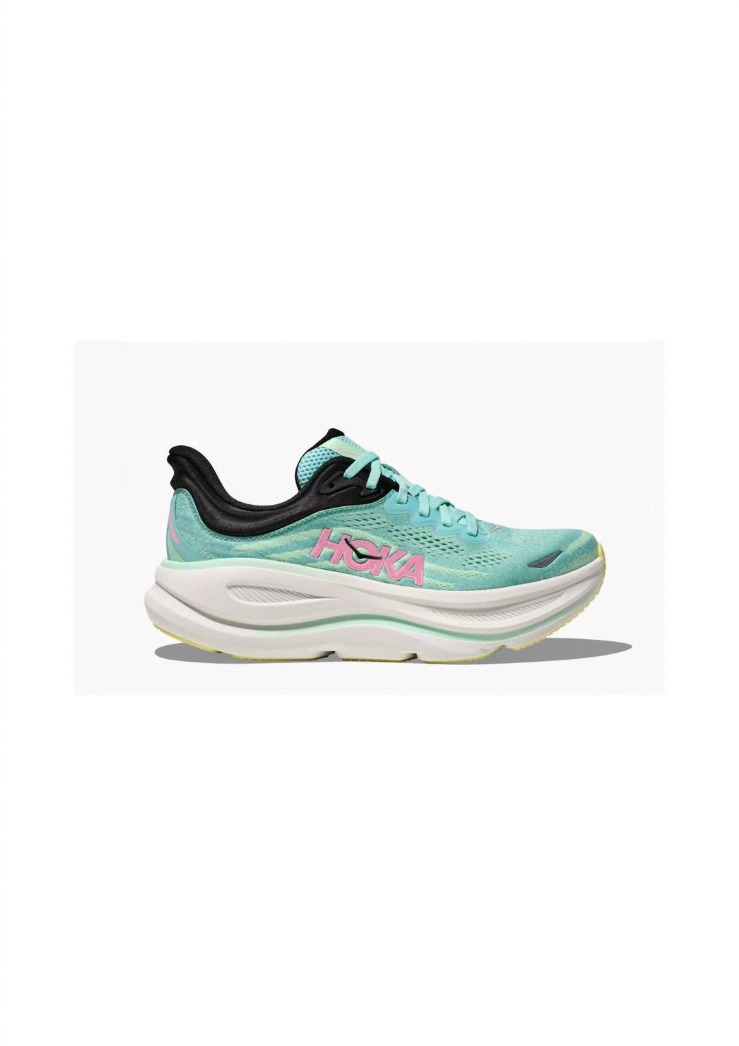 ★HOKA(W)★Bondi 9 Running Shoes★Blue Spark Hoka Women's Bondi 9 Running Shoes In Blue Spark / Mint