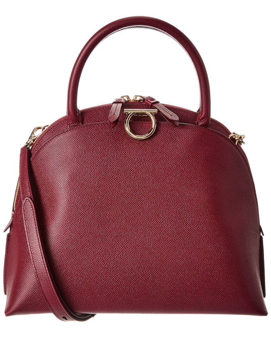 Salvatore Ferragamo Ferragamo Gemini Leather Shoulder Bag | ShopSimon