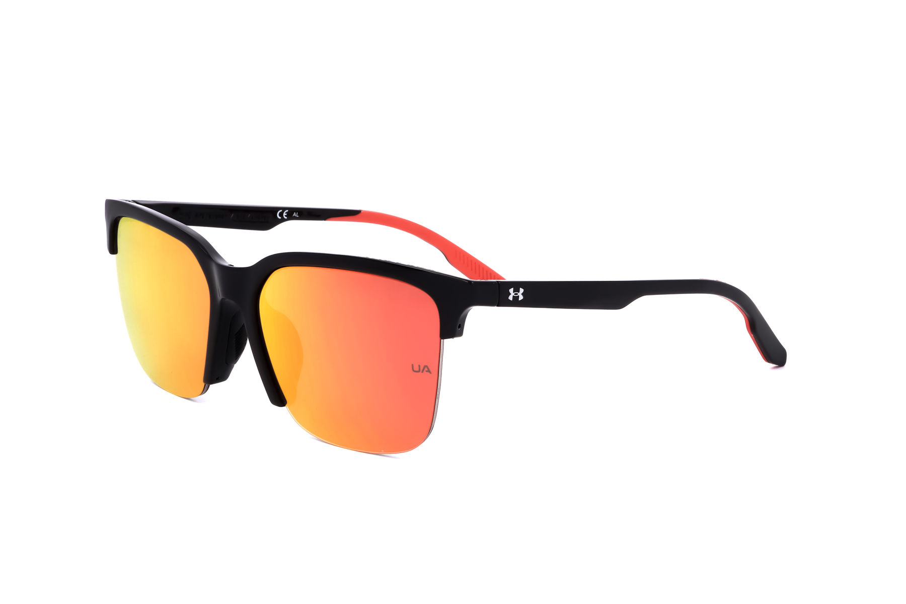Under Armour Men's 57mm Black Square Sunglasses
