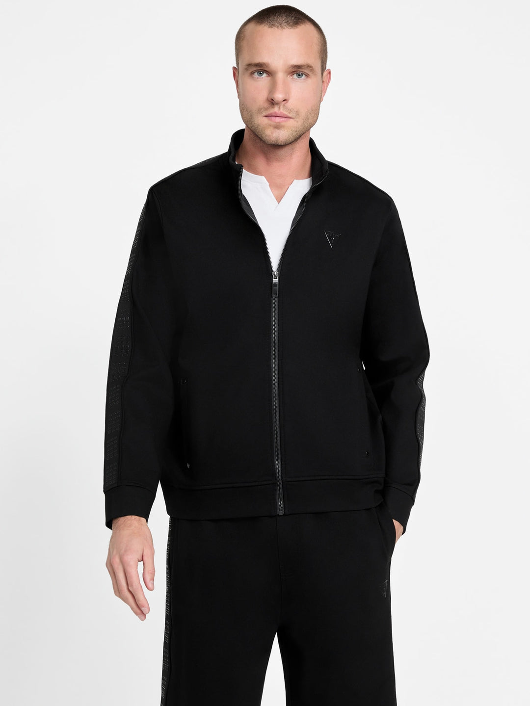 Guess Factory Ismael Logo-Tape Jacket | ShopSimon
