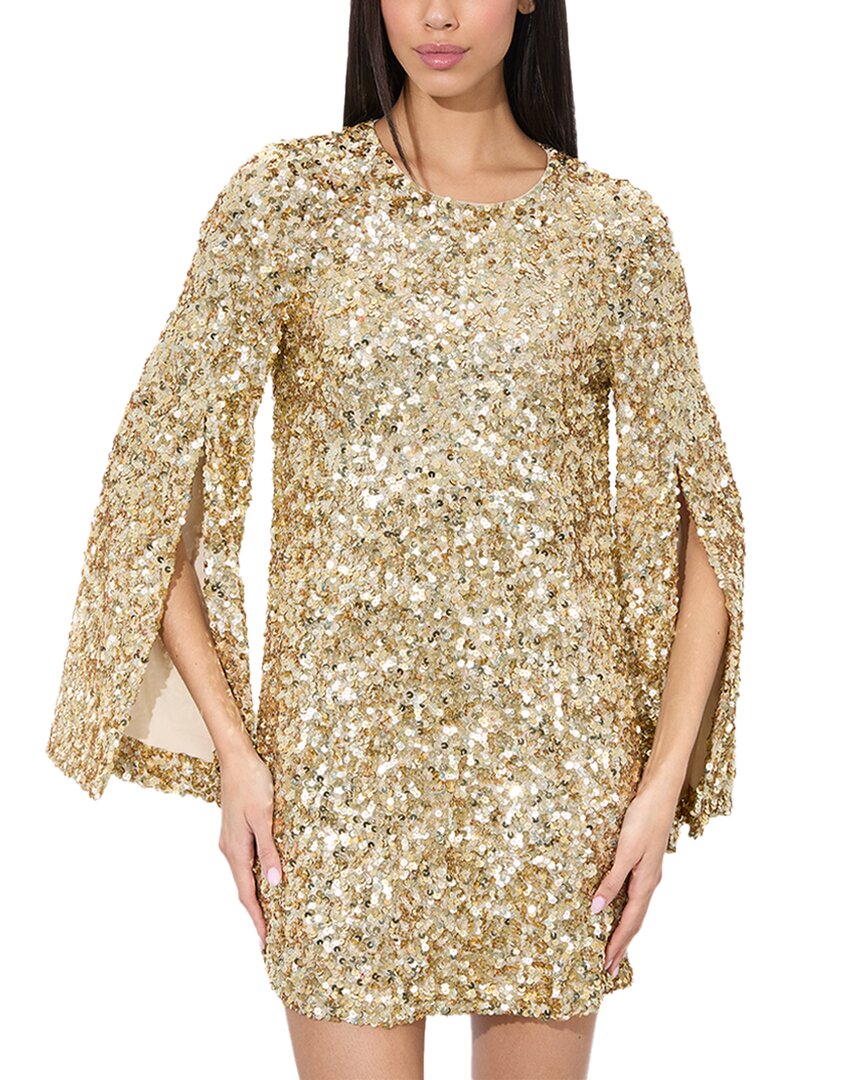 chinese dress ladies alice + olivia Eleonora Embellished Slit Sleeve Mini Dress