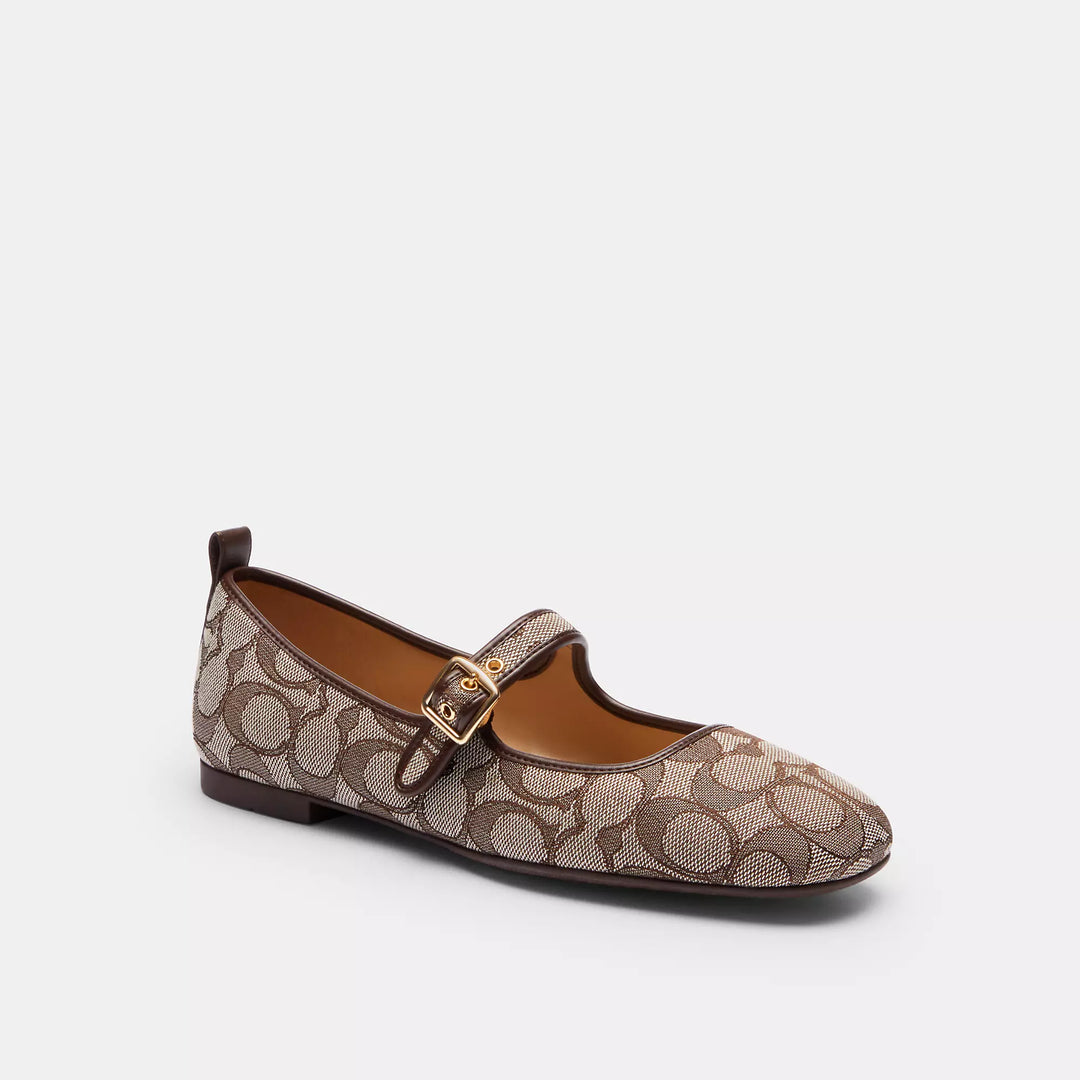 Coach Outlet C Rivet Mary Jane In Signature Jacquard | ShopSimon