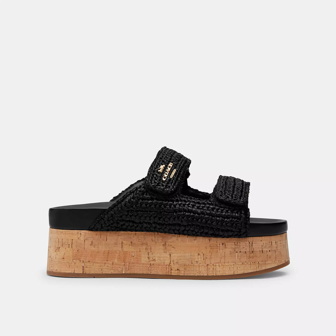 【COACH】Two Band Platform Slide Coach Outlet Two Band Platform Slide | ShopSimon