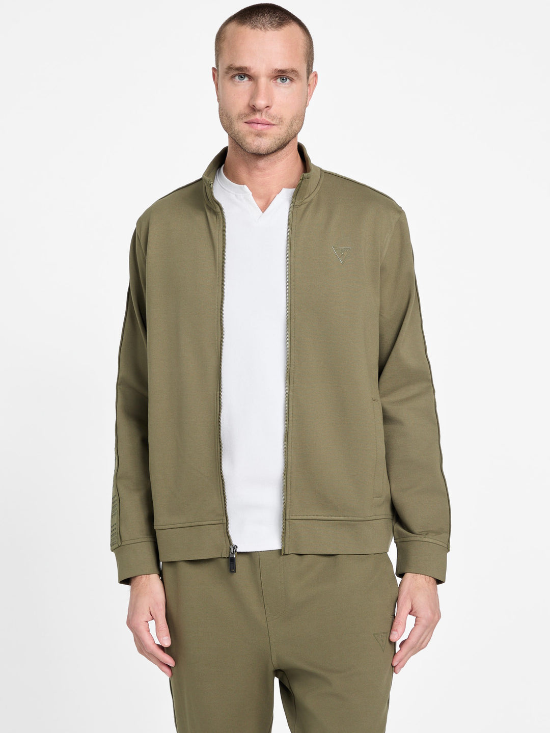 Guess Factory Ismael Logo-Tape Jacket | ShopSimon