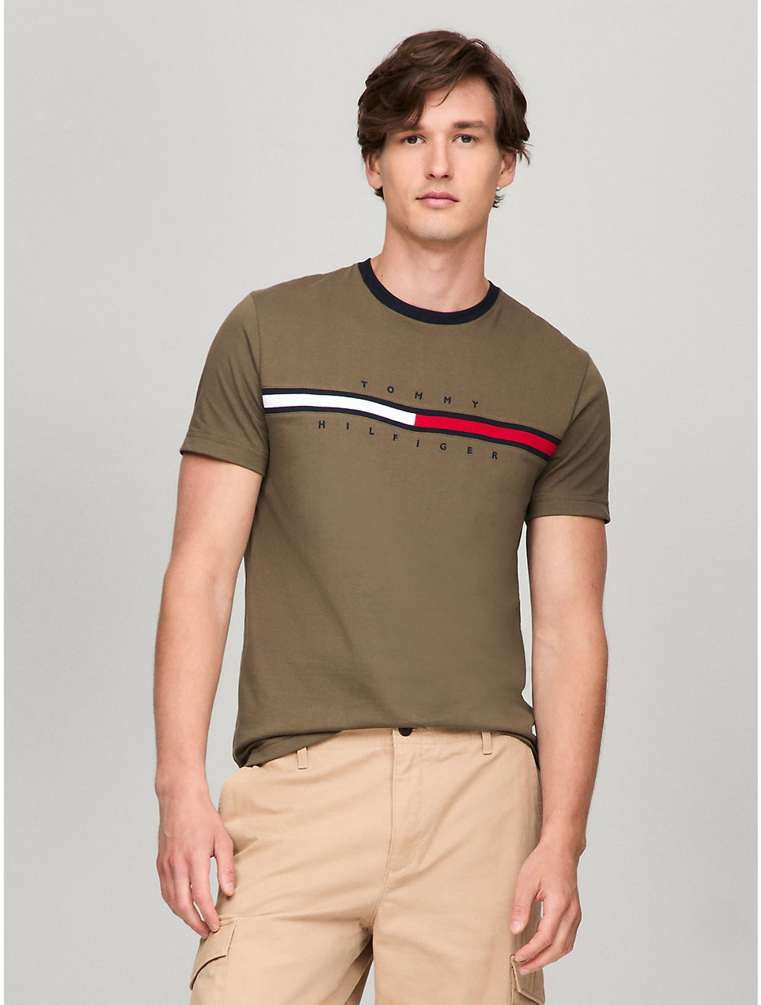 Tommy Hilfiger Men's Flag Logo Ringer T-shirt ShopSimon