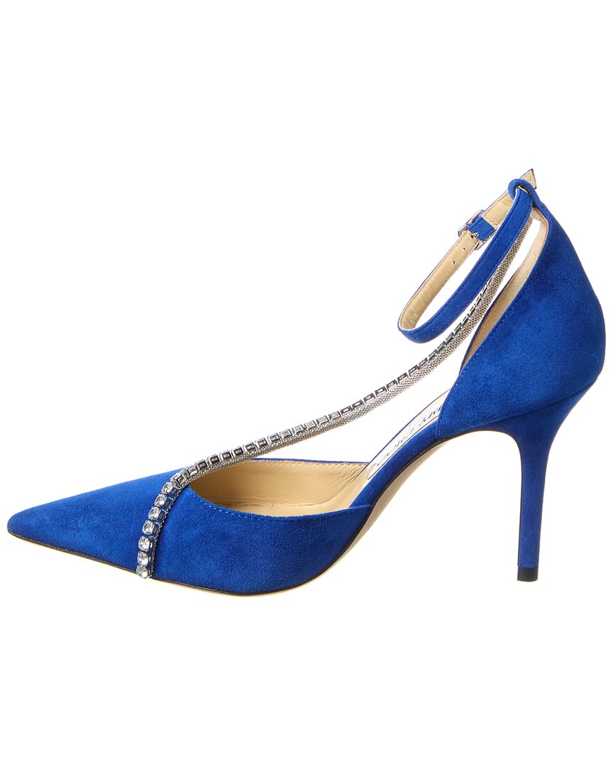 Jimmy Choo Talika 85 Suede Pump | ShopSimon