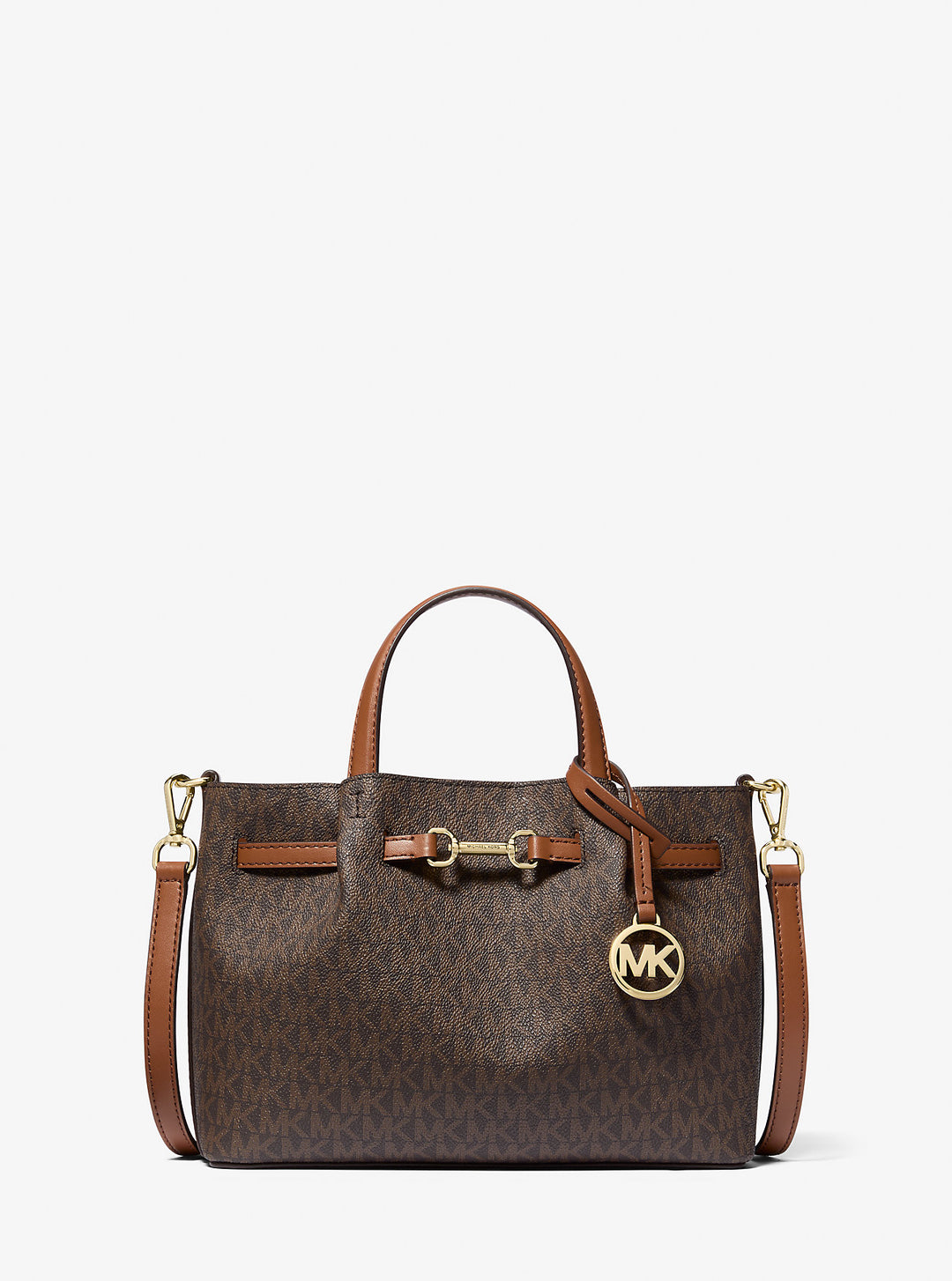 Michael Kors Outlet Carson Small Signature Logo Satchel | ShopSimon