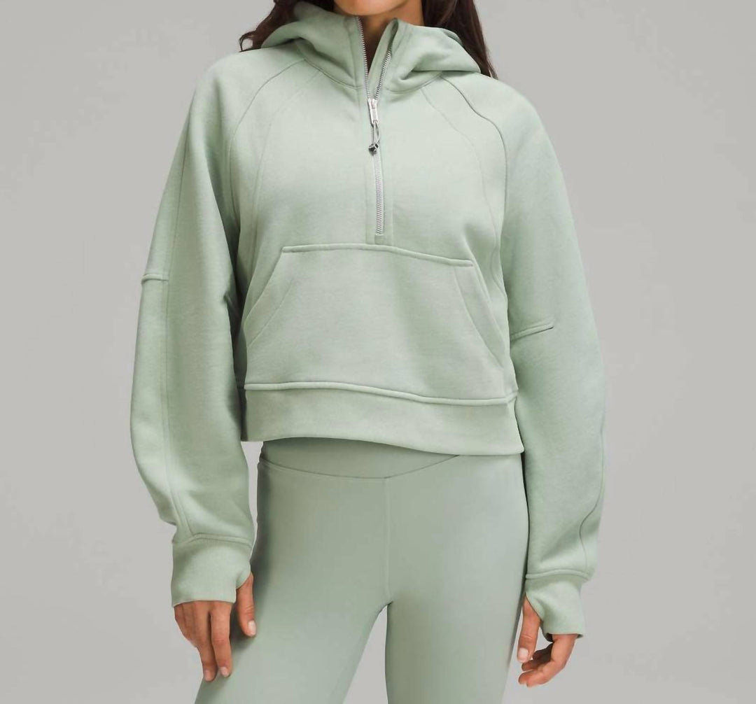lululemon Scuba Oversized Half Zip Hoodie In Palm Deco | ShopSimon