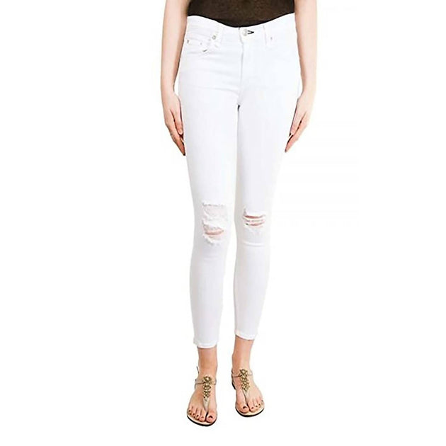 Rag & Bone Skinny Crop Jean In White | ShopSimon