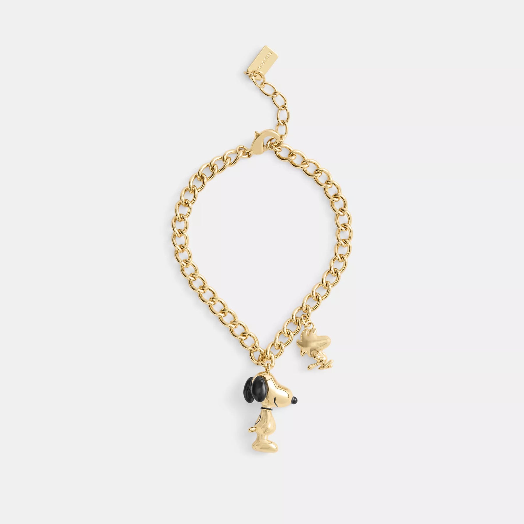 【COACH × PEANUTS】Snoopy＆Woodstock チャームブレスレット COACH X PEANUTS】スヌーピー アンド ウッドストック チャーム