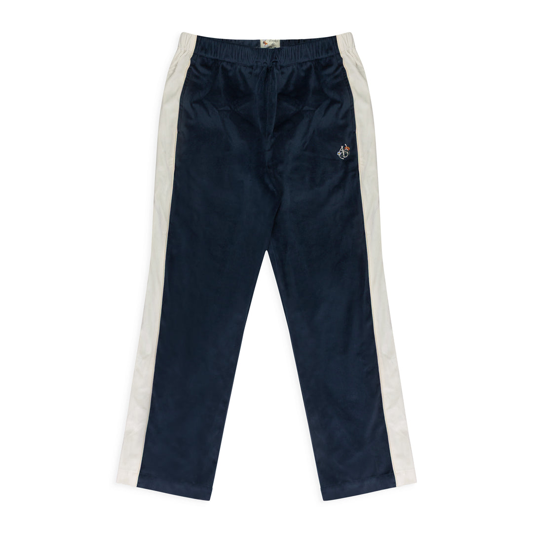 Aime Leon Dore × Drake’s velvet pants AIME LEON DORE NAVY DRAKE'S VELVET TRACK PANTS | ShopSimon