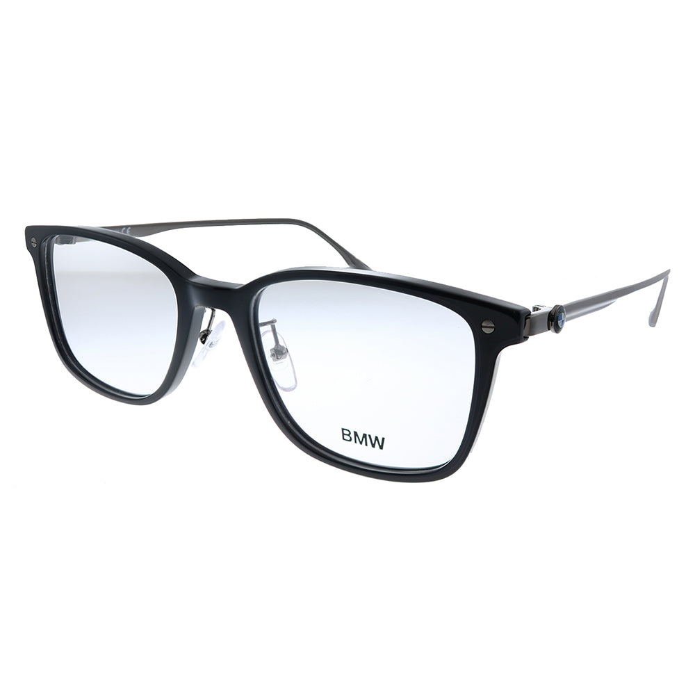New BMW BW 5014 001 Shiny Black Plastic Square Eyeglasses 54mm BW_5014_001_side_1200x630.jpg?  main image 3