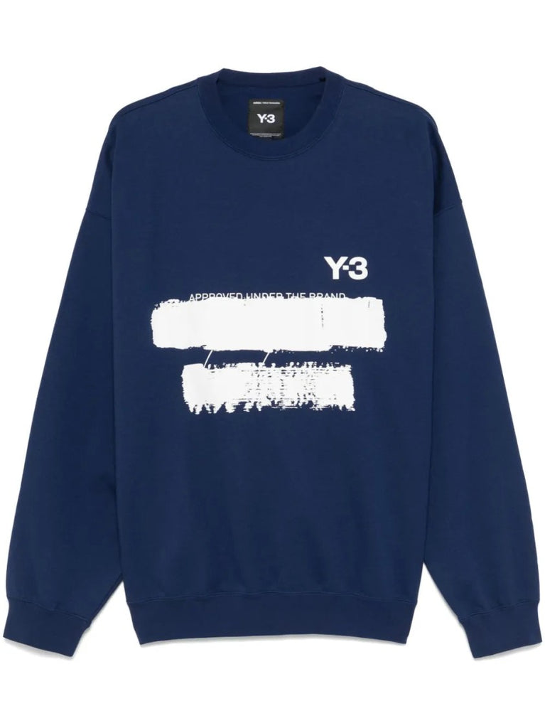 パーカー・フーディ Y-3 Navy Blue Graphic Print Sweatshirt With Bold Logo 28474868_57819316_300.jpg