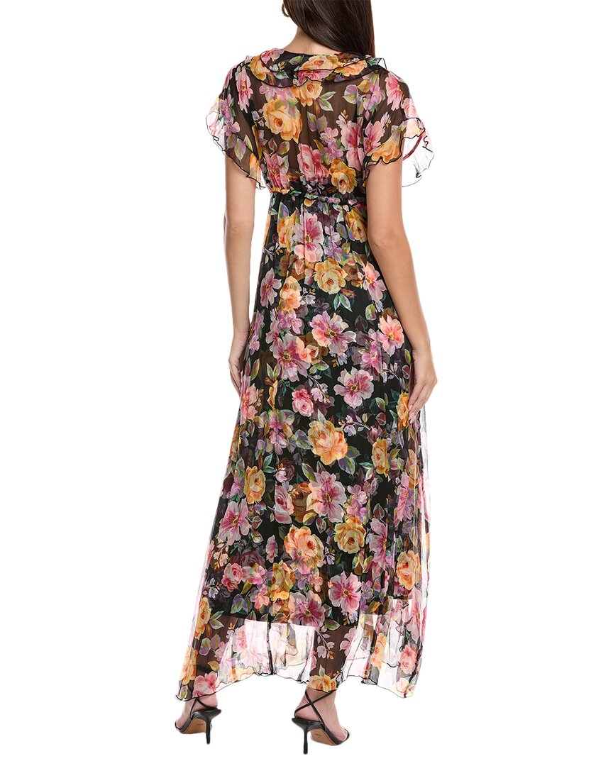 Johnny Was Suri Ruffle Silk Maxi Dress ShopSimon