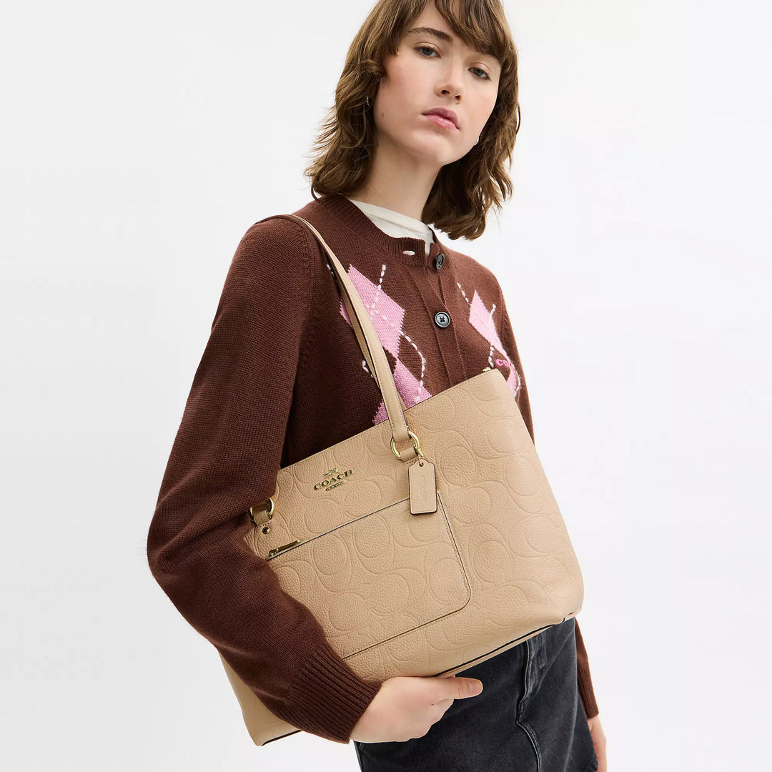 Coach Outlet Station Tote Bag In Signature Leather | ShopSimon