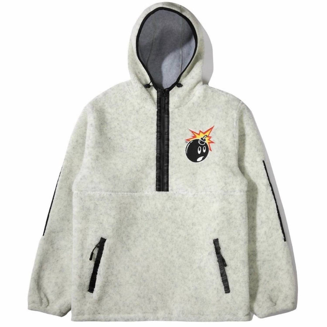 THE HUNDREDS Men's Glen Pullover Hoodie In Off White ShopSimon